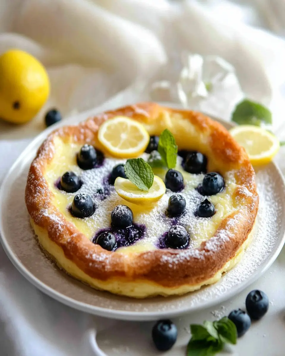 Lemon Blueberry Dutch Baby First Image First Image