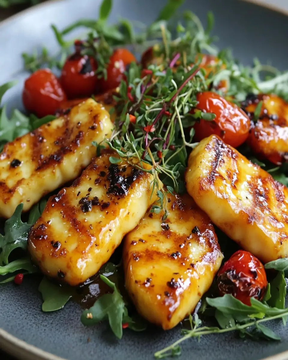 Hot Honey Halloumi Bliss: Irresistibly Sweet & Savory Treat