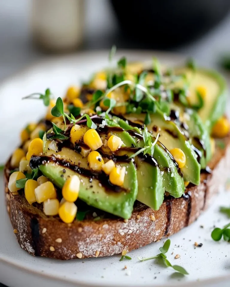Avocado Corn Toast First Image First Image